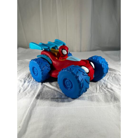 Marvel Spidey & Amazing Friends Web Climber Vehicle with Rev-Up Jazwares 2024 7" - Picture 4 of 16